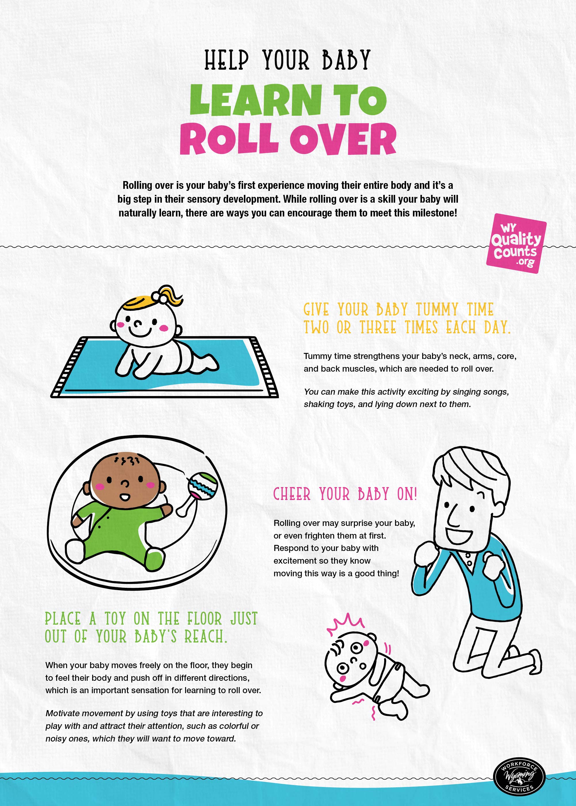 How to Encourage Your Baby to Roll Over