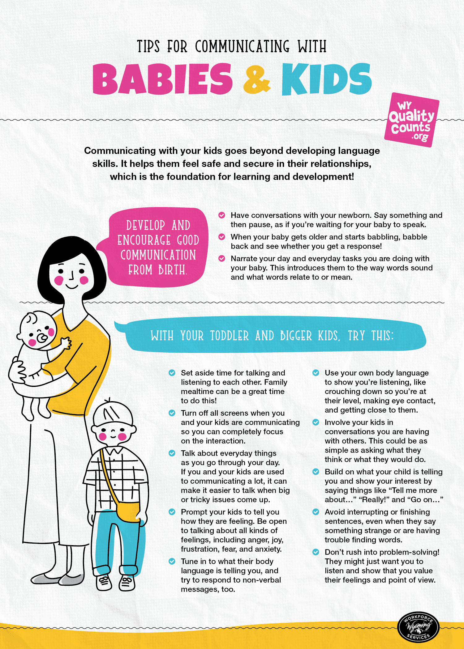 Tips for Communicating with Kids & Babies