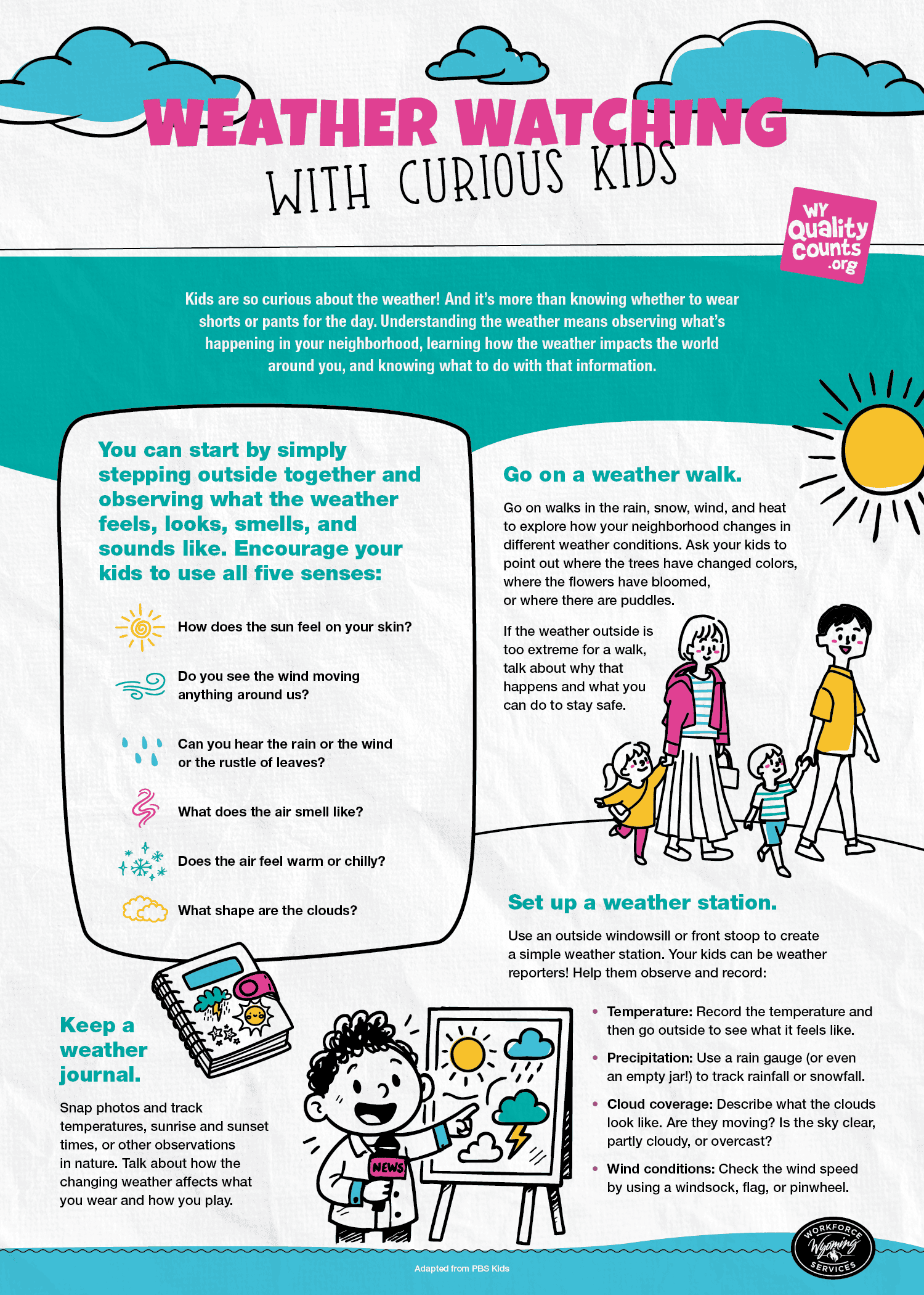 A little girl reaching into a refrigerator to grab healthy food. The refrigerator has many of the items listed on the infographic.